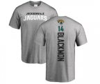 Jacksonville Jaguars #14 Justin Blackmon Ash Backer T-Shirt