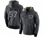 Seattle Seahawks #57 Cody Barton Stitched Black Anthracite Salute to Service Player Performance Hoodie
