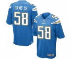 Los Angeles Chargers #58 Thomas Davis Sr Game Electric Blue Alternate Football Jersey