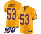 Washington Redskins #53 Jon Bostic Limited Gold Rush Vapor Untouchable 100th Season Football Jersey