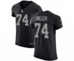 Oakland Raiders #74 Kolton Miller Black Team Color Vapor Untouchable Elite Player Football Jersey