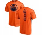 Edmonton Oilers #67 Benoit Pouliot Orange One Color Backer T-Shirt