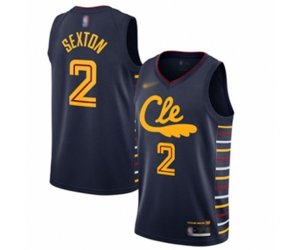 Cleveland Cavaliers #2 Collin Sexton Swingman Navy Basketball Jersey - 2019-20 City Edition