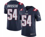 New England Patriots #54 Tedy Bruschi Limited Navy Blue Rush Vapor Untouchable Football Jersey