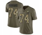 Cleveland Browns #74 Chris Hubbard Limited Olive Camo 2017 Salute to Service Football Jersey