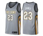 Cleveland Cavaliers #23 LeBron James Swingman Gray NBA Jersey - City Edition