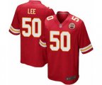 Kansas City Chiefs #50 Darron Lee Game Red Team Color Football Jersey