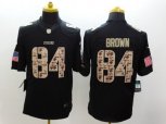 Pittsburgh Steelers #84 Antonio Brown black Salute to Service Jerseys(Limited)