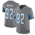 Detroit Lions #92 Haloti Ngata Limited Steel Rush Vapor Untouchable NFL Jersey