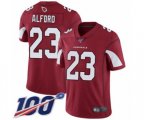 Arizona Cardinals #23 Robert Alford Red Team Color Vapor Untouchable Limited Player 100th Season Football Jersey