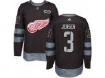 Detroit Red Wings #3 Nick Jensen Black 1917-2017 100th Anniversary Stitched NHL Jersey