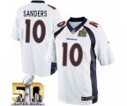 Denver Broncos #10 Emmanuel Sanders Limited White Super Bowl 50 Bound Football Jersey