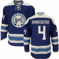 Columbus Blue Jackets #4 Scott Harrington Premier Navy Blue Third NHL Jersey