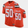 Cleveland Browns #50 Jacob Phillips Stitched Orange Vapor Player Limited Jersey