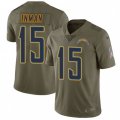 Los Angeles Chargers #15 Dontrelle Inman Limited Olive 2017 Salute to Service NFL Jersey