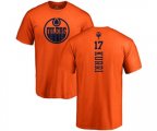 Edmonton Oilers #17 Jari Kurri Orange One Color Backer T-Shirt