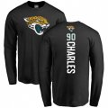 Jacksonville Jaguars #90 Stefan Charles Black Backer Long Sleeve T-Shirt