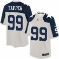 Dallas Cowboys #99 Charles Tapper Limited White Throwback Alternate NFL Jersey