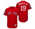 Scarlet Boston Red Sox #19 Jackie Bradley Jr. 2018 Spring Training Flex Base Jersey