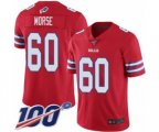 Buffalo Bills #60 Mitch Morse Limited Red Rush Vapor Untouchable 100th Season Football Jersey