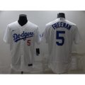 Nike Los Angeles Dodgers #5 Freddie Freeman White Stitched Baseball Jersey