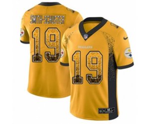 Pittsburgh Steelers #19 JuJu Smith-Schuster Limited Gold Rush Drift Fashion NFL Jersey