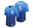 Los Angeles Dodgers Corey Seager Royal Fade Nike Jersey