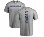 Denver Broncos #23 Devontae Booker Ash Backer T-Shirt