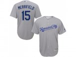 Kansas City Royals #15 Whit Merrifield Grey New Cool Base Stitched MLB Jersey