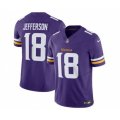 Minnesota Vikings #18 Justin Jefferson Purple 2023 F.U.S.E. Vapor Untouchable Stitched Jersey