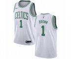 Boston Celtics #1 Walter Brown Swingman White NBA Jersey - Association Edition