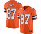 Denver Broncos #87 Noah Fant Limited Orange Rush Vapor Untouchable Football Jersey