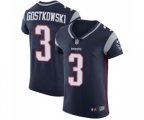 New England Patriots #3 Stephen Gostkowski Navy Blue Team Color Vapor Untouchable Elite Player Football Jersey
