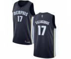 Memphis Grizzlies #17 Jonas Valanciunas Swingman Navy Blue Basketball Jersey - Icon Edition