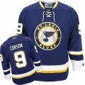 St. Louis Blues #9 Shayne Corson Premier Navy Blue Third NHL Jersey
