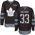 Toronto Maple Leafs #33 Frederik Gauthier Authentic Black 1917-2017 100th Anniversary NHL Jersey