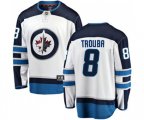Winnipeg Jets #8 Jacob Trouba Fanatics Branded White Away Breakaway NHL Jersey