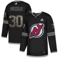 New Jersey Devils #30 Martin Brodeur Black Authentic Classic Stitched NHL Jersey