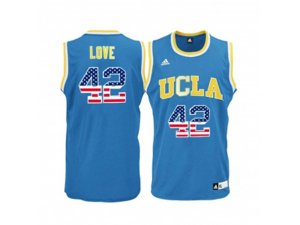 2016 US Flag Fashion Men\'s UCLA Bruins Kevin Love #42 Blue College Basketball Jersey - Blue