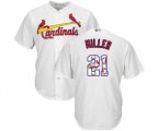 St. Louis Cardinals #21 Andrew Miller Authentic White Team Logo Fashion Cool Base Baseball Jersey