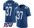 Indianapolis Colts #37 Khari Willis Royal Blue Team Color Vapor Untouchable Limited Player 100th Season Football Jersey