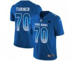 Carolina Panthers #70 Trai Turner Limited Royal Blue NFC 2019 Pro Bowl Football Jersey