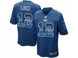 Indianapolis Colts #12 Andrew Luck Royal Blue Team Color Stitched NFL Limited Strobe Jersey