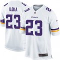 Minnesota Vikings #23 George Iloka Game White NFL Jersey