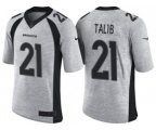 Denver Broncos #21 Aqib Talib 2016 Gridiron Gray II NFL Limited Jersey