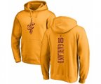 Cleveland Cavaliers #10 Darius Garland Gold One Color Backer Pullover Hoodie