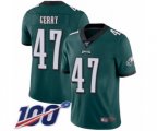 Philadelphia Eagles #47 Nate Gerry Midnight Green Team Color Vapor Untouchable Limited Player 100th Season Football Jersey