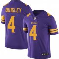 Minnesota Vikings #4 Ryan Quigley Limited Purple Rush Vapor Untouchable NFL Jersey