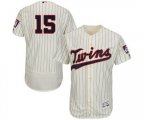 Minnesota Twins #15 Jason Castro Cream Alternate Flex Base Authentic Collection Baseball Jersey