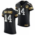 Kansas City Chiefs #14 Sammy Watkins Nike 2020-21 Black Golden Edition Jersey